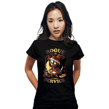 Load image into Gallery viewer, Daily_Deal_Shirts Fitted Shirts, Woman / Small / Black Rogue's Call