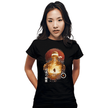 Load image into Gallery viewer, Shirts Fitted Shirts, Woman / Small / Black Sunset Samurai