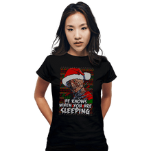 Load image into Gallery viewer, Secret_Shirts Fitted Shirts, Woman / Small / Black Sleeping Sweater