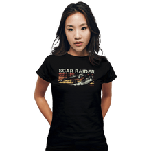 Load image into Gallery viewer, Shirts Fitted Shirts, Woman / Small / Black Scar Raider