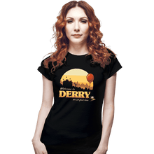 Load image into Gallery viewer, Shirts Fitted Shirts, Woman / Small / Black Welcome To Derry

