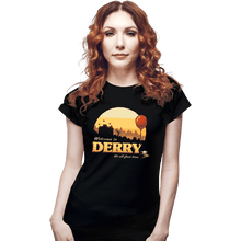 Load image into Gallery viewer, Shirts Fitted Shirts, Woman / Small / Black Welcome To Derry