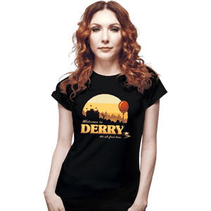 Shirts Fitted Shirts, Woman / Small / Black Welcome To Derry