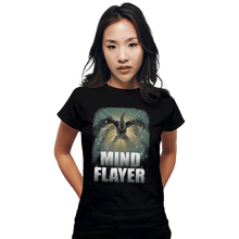 Load image into Gallery viewer, Shirts Fitted Shirts, Woman / Small / Black The Mind Flayer