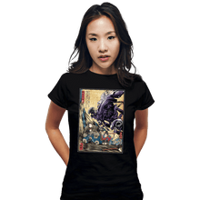 Load image into Gallery viewer, Daily_Deal_Shirts Fitted Shirts, Woman / Small / Black Aliens In Japan