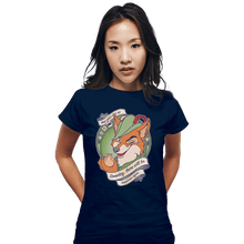 Load image into Gallery viewer, Shirts Fitted Shirts, Woman / Small / Navy Keep Your Chin Up