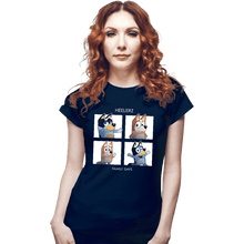 Load image into Gallery viewer, Daily_Deal_Shirts Fitted Shirts, Woman / Small / Navy Family Days