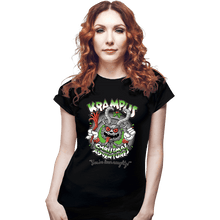 Load image into Gallery viewer, Daily_Deal_Shirts Fitted Shirts, Woman / Small / Black Krampus Christmas Adventures