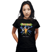 Load image into Gallery viewer, Shirts Fitted Shirts, Woman / Small / Black PIzza Quest