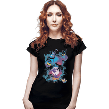 Load image into Gallery viewer, Shirts Fitted Shirts, Woman / Small / Black Legend Of The Lamp