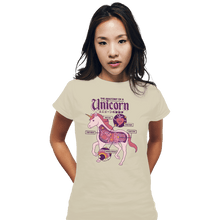 Load image into Gallery viewer, Shirts Fitted Shirts, Woman / Small / White Unicorn Anatomy