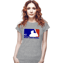 Load image into Gallery viewer, Shirts Fitted Shirts, Woman / Small / Sports Grey Mutant League Baseball
