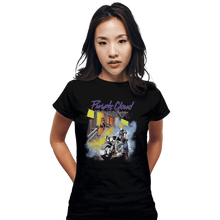 Load image into Gallery viewer, Shirts Fitted Shirts, Woman / Small / Black Purple Cloud