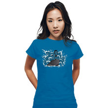 Load image into Gallery viewer, Daily_Deal_Shirts Fitted Shirts, Woman / Small / Sapphire The Little Na'vi