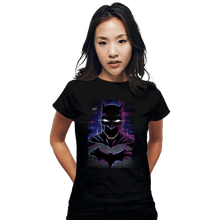 Load image into Gallery viewer, Daily_Deal_Shirts Fitted Shirts, Woman / Small / Black Glitch Batman