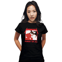 Load image into Gallery viewer, Shirts Fitted Shirts, Woman / Small / Black Punish 'Em All