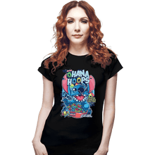 Load image into Gallery viewer, Shirts Fitted Shirts, Woman / Small / Black Ohana Hoops!