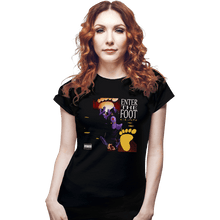 Load image into Gallery viewer, Daily_Deal_Shirts Fitted Shirts, Woman / Small / Black Enter The Foot Clan