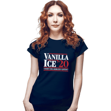 Load image into Gallery viewer, Shirts Fitted Shirts, Woman / Small / Navy Vanilla Ice 20
