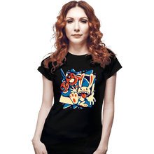 Load image into Gallery viewer, Shirts Fitted Shirts, Woman / Small / Black Freelance Police