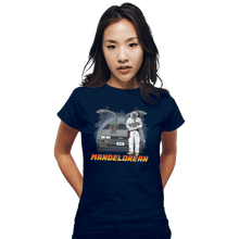 Load image into Gallery viewer, Shirts Fitted Shirts, Woman / Small / Navy Mandelorean
