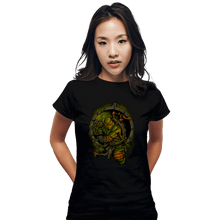 Load image into Gallery viewer, Secret_Shirts Fitted Shirts, Woman / Small / Black TMNT Mikey