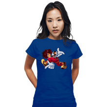 Load image into Gallery viewer, Daily_Deal_Shirts Fitted Shirts, Woman / Small / Royal Blue Kingdom Adventure