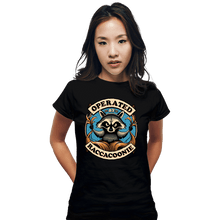 Load image into Gallery viewer, Daily_Deal_Shirts Fitted Shirts, Woman / Small / Black Raccoon Supremacy