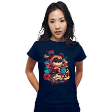 Load image into Gallery viewer, Secret_Shirts Fitted Shirts, Woman / Small / Navy Snack Time!!