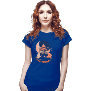 Daily_Deal_Shirts Fitted Shirts, Woman / Small / Royal Blue Nightfall Mage