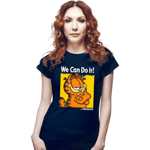 Load image into Gallery viewer, Secret_Shirts Fitted Shirts, Woman / Small / Navy We Can Do It Tomorrow