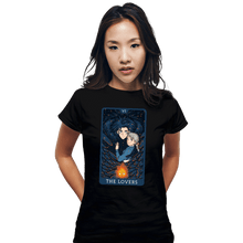 Load image into Gallery viewer, Daily_Deal_Shirts Fitted Shirts, Woman / Small / Black Tarot Ghibli The Lovers
