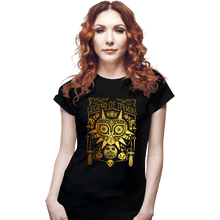 Load image into Gallery viewer, Daily_Deal_Shirts Fitted Shirts, Woman / Small / Black Legend Of Termina