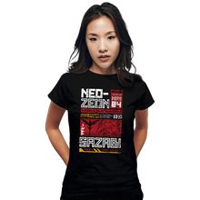 Load image into Gallery viewer, Daily_Deal_Shirts Fitted Shirts, Woman / Small / Black Sazabi Data