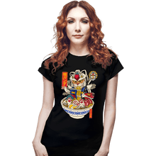Load image into Gallery viewer, Daily_Deal_Shirts Fitted Shirts, Woman / Small / Black Ramen Gundam