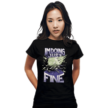 Load image into Gallery viewer, Daily_Deal_Shirts Fitted Shirts, Woman / Small / Black Doing Just Fine