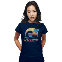 Load image into Gallery viewer, Shirts Fitted Shirts, Woman / Small / Navy Surf Arrakis