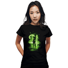 Load image into Gallery viewer, Shirts Fitted Shirts, Woman / Small / Black Jupiter Storm