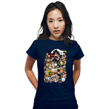 Load image into Gallery viewer, Daily_Deal_Shirts Fitted Shirts, Woman / Small / Navy Made Of Movies