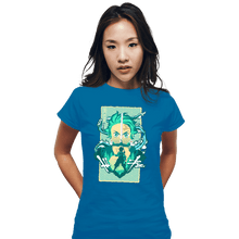 Load image into Gallery viewer, Shirts Fitted Shirts, Woman / Small / Sapphire Water Breathing