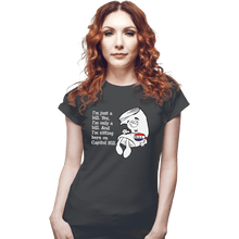 Load image into Gallery viewer, Shirts Fitted Shirts, Woman / Small / Charcoal I'm Just A Bill