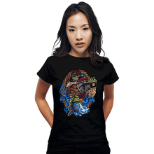 Load image into Gallery viewer, Daily_Deal_Shirts Fitted Shirts, Woman / Small / Black Ganondorf Crest