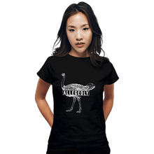 Load image into Gallery viewer, Secret_Shirts Fitted Shirts, Woman / Small / Black Ostrich