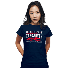 Load image into Gallery viewer, Daily_Deal_Shirts Fitted Shirts, Woman / Small / Navy House Targaryen