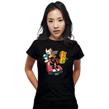 Load image into Gallery viewer, Daily_Deal_Shirts Fitted Shirts, Woman / Small / Black Drag Racin'