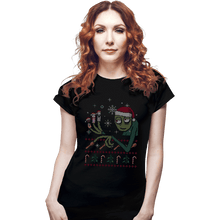 Load image into Gallery viewer, Daily_Deal_Shirts Fitted Shirts, Woman / Small / Black Mr. Fingers And Friends Ugly Sweater