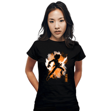 Load image into Gallery viewer, Shirts Fitted Shirts, Woman / Small / Black Cosmic Tsuna