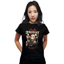 Load image into Gallery viewer, Daily_Deal_Shirts Fitted Shirts, Woman / Small / Black Finally Friday