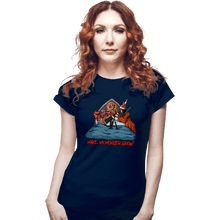 Load image into Gallery viewer, Secret_Shirts Fitted Shirts, Woman / Small / Navy Make My Monster