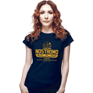 Daily_Deal_Shirts Fitted Shirts, Woman / Small / Navy USCSS  Nostromo